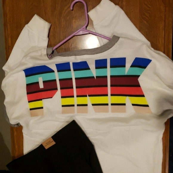 New with tags Victorias Secret PINK Crew Medium - Picture 1 of 4